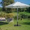 Black Steel Patio Umbrella Base with Adjustable Knob and Anti-Slip Pads